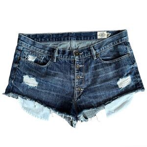 ADL Artisan De Luxe Cutoff Denim Short Shorts 27